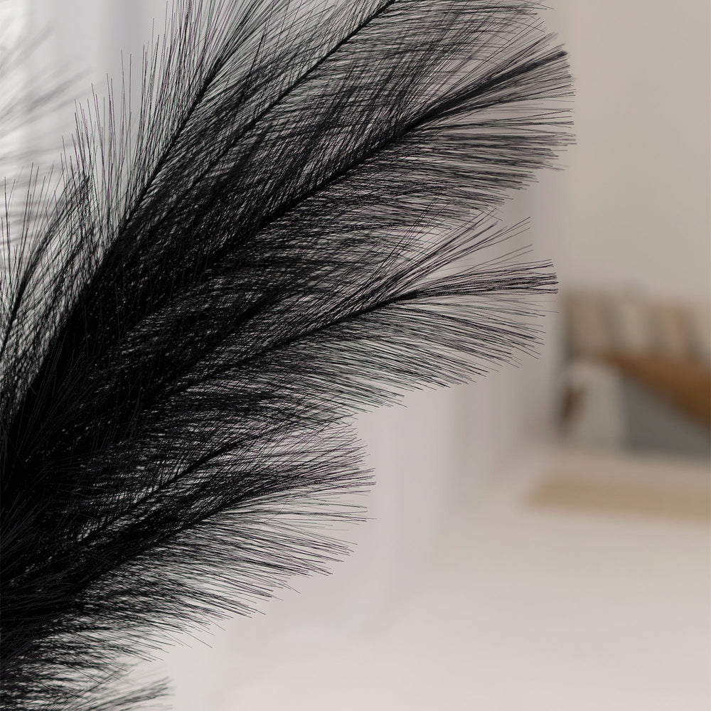 
                  
                    Extra fluffy and tall artificial pampas ORNA in Black, 3 stems set, Giftbox
                  
                